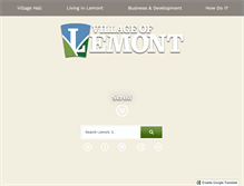 Tablet Screenshot of lemont.il.us